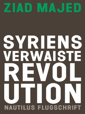 cover image of Syriens verwaiste Revolution